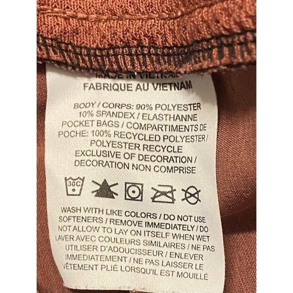 Nike Shorts Mens M Dri-FIT Standard Fit Stretch Training Coral Black Drawstring - Picture 7 of 7